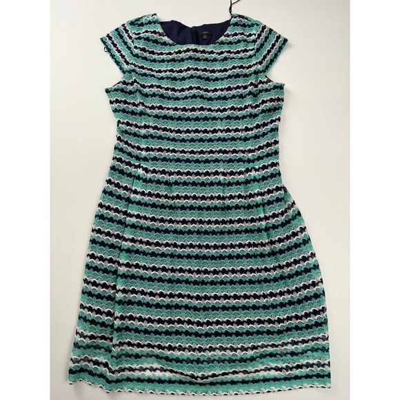 R&K Originals Striped Lace Dress‎ Party Cocktail Career Size 18 - Picture 1 of 3